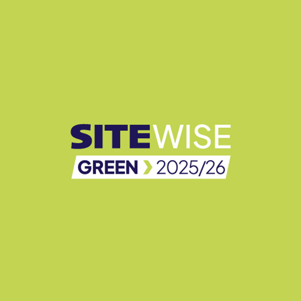SiteWise Green 2025/26 certification